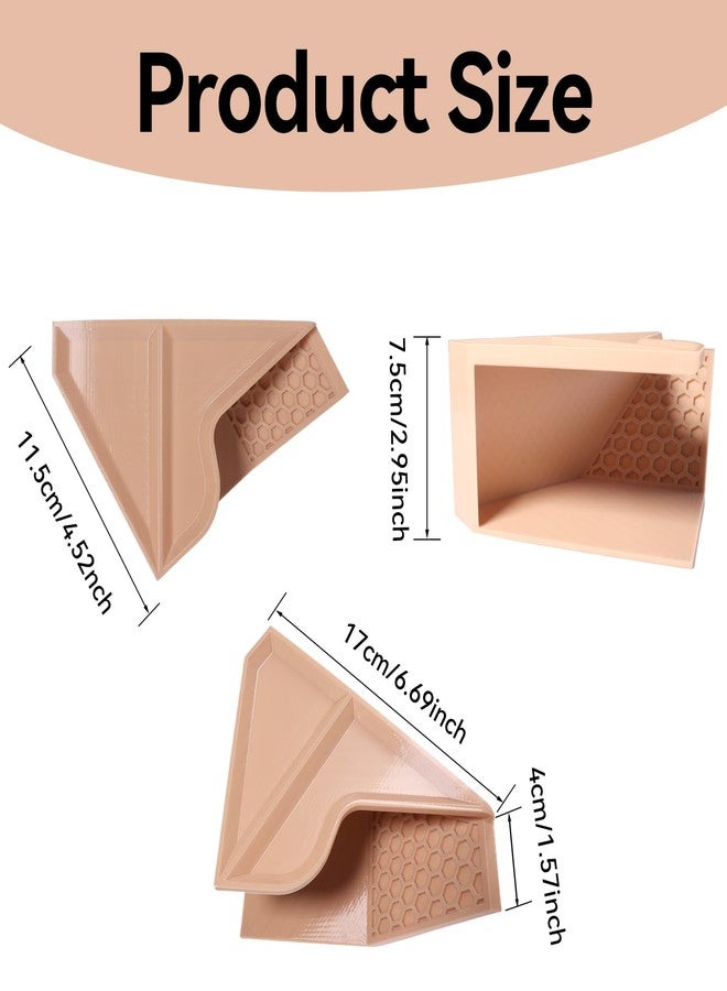 Hollima Hermit Crab Tunnel Cave Corner, Hermit Underground Crab Climbing Tank Accessories Decor Hide, Hermit Crab Lizard Chameleon Hamster Decoration Accessories Supplies Toys Ornaments-Sandy Color - Image 2